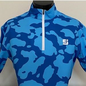 CS Camo Performance Quarter Zip Fleece